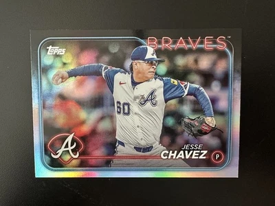 2024 Topps Update Series - Jesse Chavez #US301 Rainbow Foil - Image 1 of 2