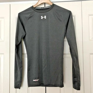 Under Armour Kompressions T Shirt Grau M Heat Gear Polyester 84% Elasthan 16% - Bild 1 von 3