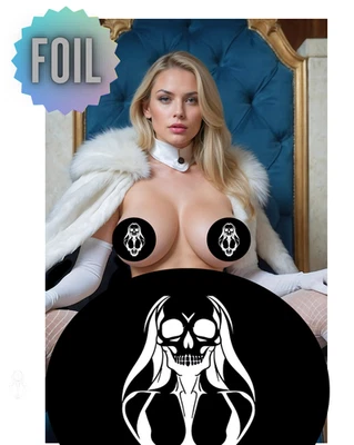 EMMA FROST D (NUDE) *FOIL* - Double Sided Deviant Nation Ltd 50 w/CoA - Image 1 of 4