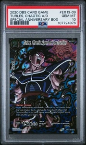 Sello de oro Turles Chaotic Agent of Destruction Dragon Ball súper tarjeta PSA 10 - Imagen 1 de 2