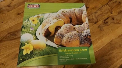 Original Kaiser Hefekranzform 32cm Hefezopf Hefekranz Zopf Zopfform Backform  - Bild 1 von 4