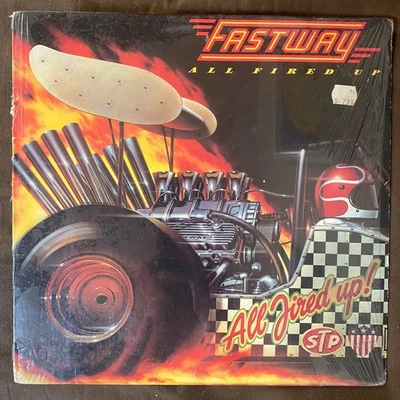 FASTWAY All Fired Up - 1984 1st Press Columbia LP MOTORHEAD - EX IN SHRINK - Image 1 of 4
