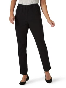 Pantalone leggings donna elasticizzato elastico in vita pull-on nero denim 14 - Foto 1 di 4
