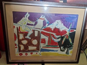 Original Gemälde Roberto Ortuño 1976 - signiert Widmung an Alessia - Spanien/Ita - Bild 1 von 10