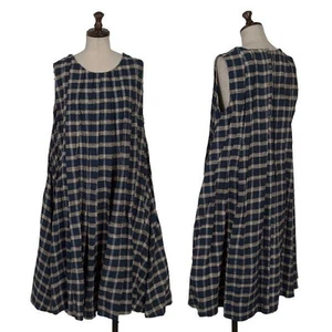 45rpm 45R Silk Cotton Check Sleeveless Dress(K-157622) - Picture 1 of 12
