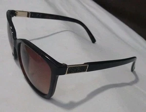 Occhiali da sole quadrati autentici Swarovski avana/cristallo sfumato marrone - Foto 1 di 6