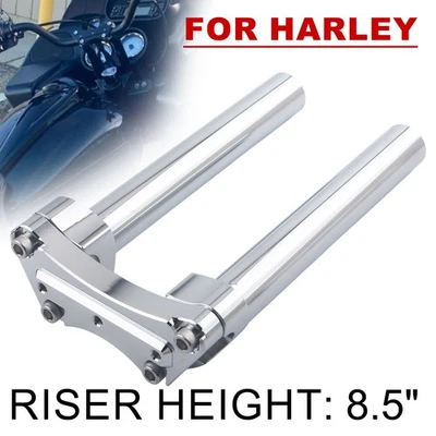 Guidão riser com braçadeira superior para Harley Dyna / Street bob / Softail / Sportster - Imagem 1 de 4