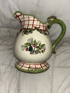 Tracy Potter The Winterland   Collection Hand Painted Pitcher - Picture 1 of 6