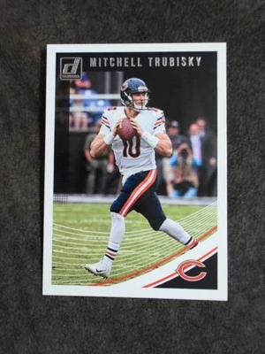 2018 Panini Donruss Mitchell Trubisky Chicago Bears #46 Football Card - Image 1 of 2