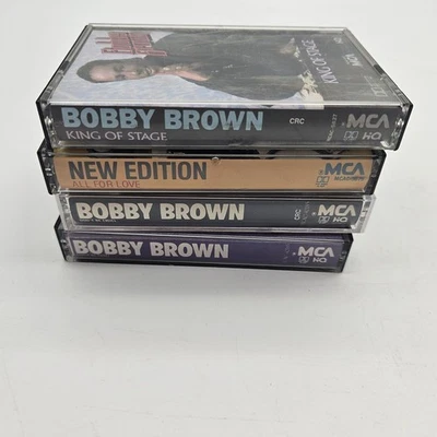 Vintage Cassette Lot Bobby Brown New Edition Soul II Soul Saturday Night Fever - Image 1 of 4