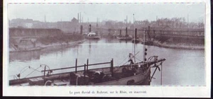 1932 -- LE PORT FLUVIAL DE RUHRORT SUR LE RHIN EN INACTIVITE Z948 - Picture 1 of 1