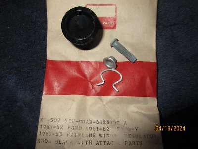 Ford Fairlane Galaxie 1960-62 perilla de manija de ventana #coab-6423352 Mercury Foto 1 de 3