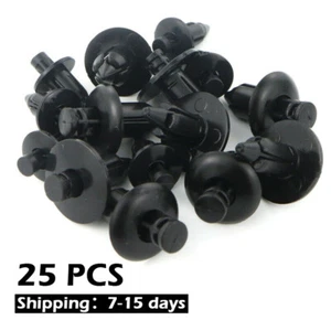 Remaches de plástico 25 x 6 mm sujetador pasador tornillo maletero guardabarros apto para Suzuki Honda  - Imagen 1 de 1