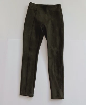 Spanx Faux Suede Control Leggings Small Seamed Pull-On Pants - Image 1 of 4