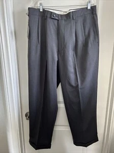 NWT Arrow Dress Pants Men's Size 36x29 Pleated Exact Fit Gray Microfiber - Picture 1 of 5
