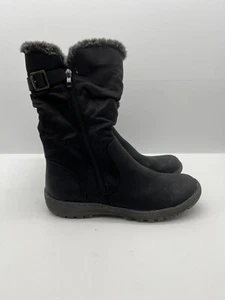Grosby Boots Womens US 9 Faux Fur Lined Zip Closure Buckle Accents Memory Foam - Picture 1 of 10