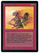 Disintegrate 1993 Limited Edition Beta Red Sorcery MTG NM - Mint Actual Pics AZ4