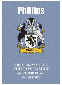 Phillips englisches Geschichtsheft mit Nachnamen mit historischen Fakten zum Namen - Bild 1 von 2