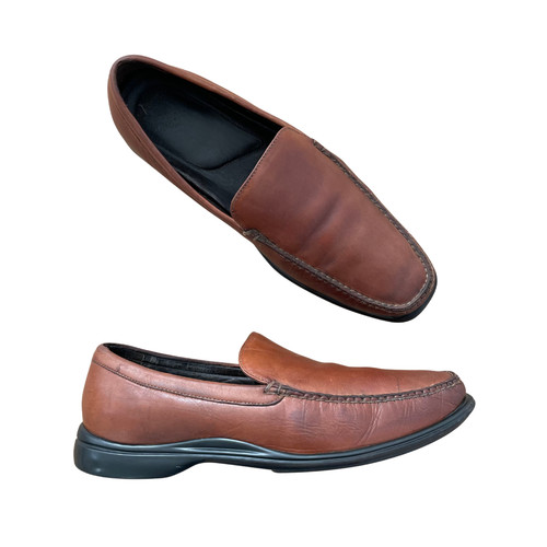 NIKE Mocassini Cole Haan uomo 10 5 pelle marrone aria C08204 scarpe da guida cognac