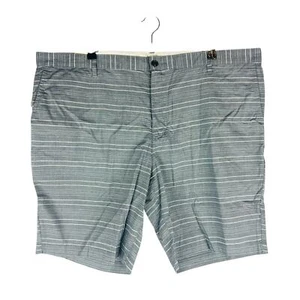 New Dockers Mens Sz 44 Shorts Printed Khakis Flat Front Stripes Pockets NWT - Picture 1 of 8
