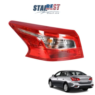 Luz trasera exterior lámpara de freno trasera lado del conductor apta para Nissan Sentra 2016-2018 LED Foto 1 de 4