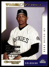 2003 DONRUSS TEAM HEROES RENE REYES 174 MINT CHICAGO COLLECTION /5 ROCKIES