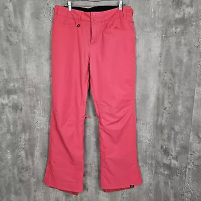 Roxy Womens L DryFlight Tech Backyard Lined Ski Snow Pants Hot Pink Snowboarding - Image 1 of 4