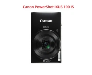 Canon PowerShot IXUS 190 IS 20MP Wi-Fi Digital Camera Black Great Condition - Picture 1 of 9