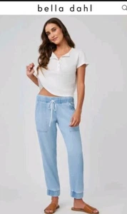 Bella Dahl Lightweight Chelsea Pocket Jogger - Light Blue L New - Picture 1 of 7
