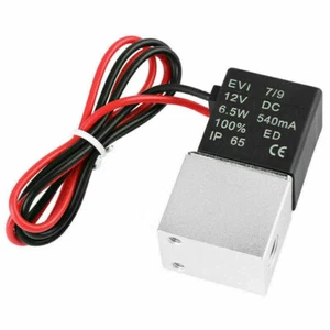 1/8 Zoll 12 V DC Elektrisches Magnetventil Luft Gas Wasser Kraftstoff normal geschlossen 2 Wege - Bild 1 von 9