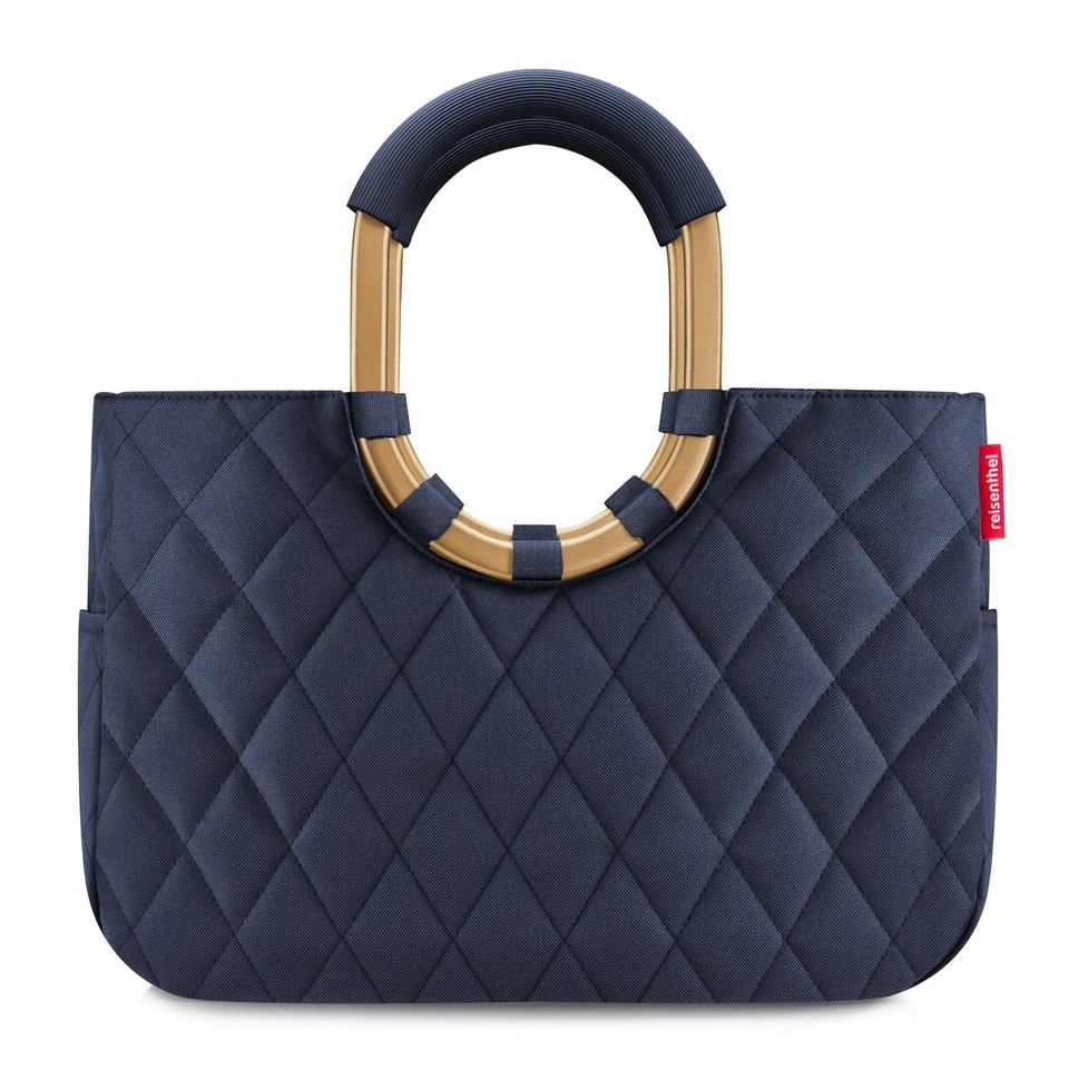 reisenthel Tasche Einkaufskorb loopshopper M rhombus midnight gold OS4111