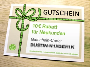 10€ Gutschein für Flaschenpost - Rabattcode für Neukunden - Bild 1 von 1