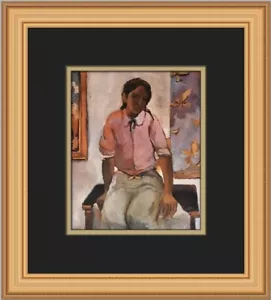 Estampado enmarcado personalizado de niña india Fernando Botero - Imagen 1 de 2