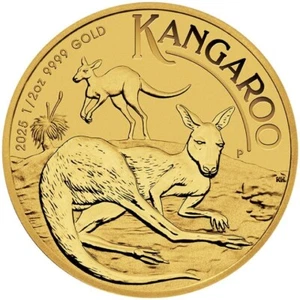 Australia 50 $ 2025 pepita canguro 1/2 oz moneda de oro ST / BU - Imagen 1 de 7