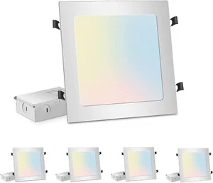 LZHOME 1-Pack 11 inch Square Recessed Light: 3 Color Temperature Selectable 26w - Picture 1 of 7