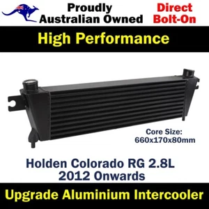 Upgrade 80mm Aluminium Intercooler For Holden Colorado RG 2.8L 2012 Onwards - Bild 1 von 13