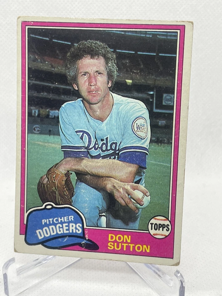 1981 Topps Don Sutton Dodgers Baseball HOF - Image 1 of 1