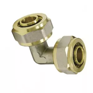 16mm x 16mm Klemmverschraubung Winkelverbinder Fußbodenheizung Rohr Reparatur - Bild 1 von 1