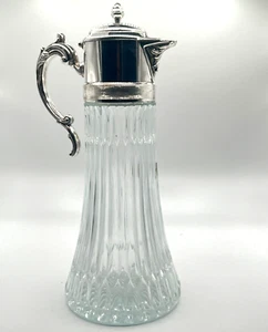 Vintage F.B. Jarra de té helada de agua plateada Rogers Silver Company ITALIA - Imagen 1 de 15