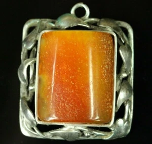 Natural OLD Antique 14 g Butterscotch Egg Yolk Baltic Amber Stone Pendant B824 - Picture 1 of 5