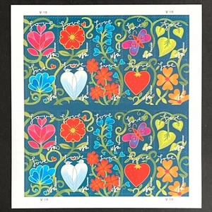 USA 2011 Stamps MNH Forever Garden of Love tree FLOWERS Block Sheet of 20 US - Picture 1 of 7