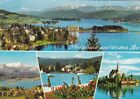 Portschach am Worther See Multiview Austria postcard posted 1980 corner crease
