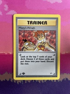 Pokemon Karte Misty's Wrath Gym Heroes 1. Edition Uncommon 114/132 Near Mint - Bild 1 von 2