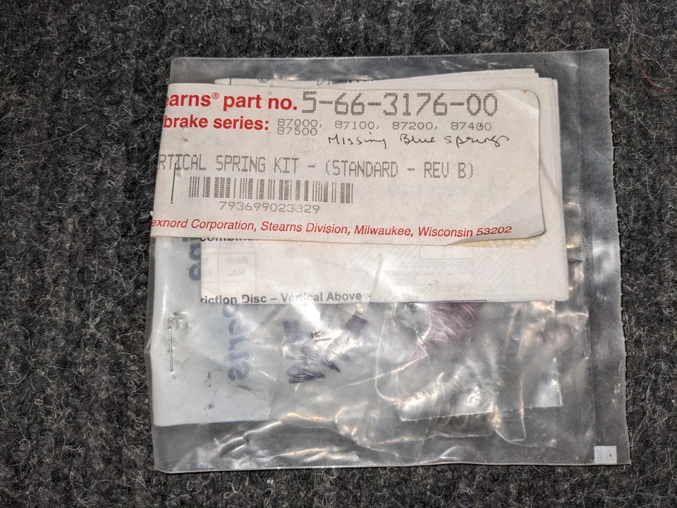 STEARNS ,5-66-3176-00,NSMP MISSING BLUE SPRINGS - Image 1 of 1