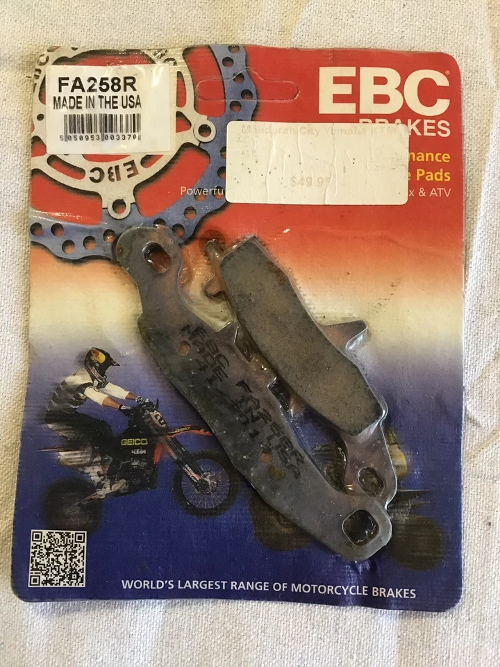 EBC BRAKE PADS FA 258R SUZUKI RM 85 KAWASAKI KX 80 KX85 - image 1 of 3