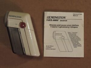 Vtg Remington Fuzz-Away Fabric Shaver  RCS-1 & Manual