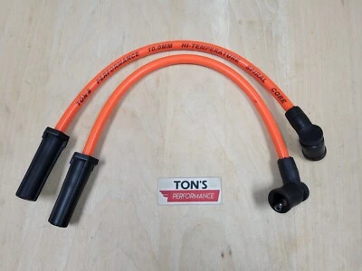 Ton's Performance 10mm Orange Spark plug wires for 2002-2007 Victory motorcycles - Image 1 of 4