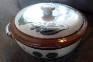 RARE Ken Edwards Signed Vintage 8" COVERED CASSEROLE El Palomar Mexico Mexican - Picture 1 of 5