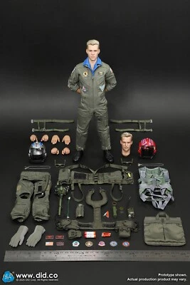 DID 1/6 Scale 12" US Naval Aviator F-14 Pilot Tom & Nick Figure MA80182 - Image 1 of 4