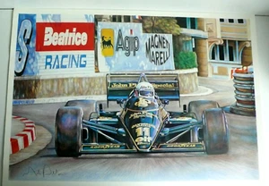 GRAVURE SENNA MONACO   "PENCIL GRAWING  MARK PALUMBO" BEL ÉTAT 64X48 PAPIER FORT - Imagen 1 de 4